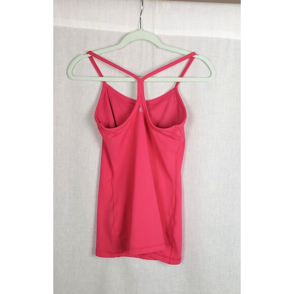 Lululemon Tank Top Womens S Pink Racerback Athletic Yoga Strappy Built In Bra - Picture 2 of 7
